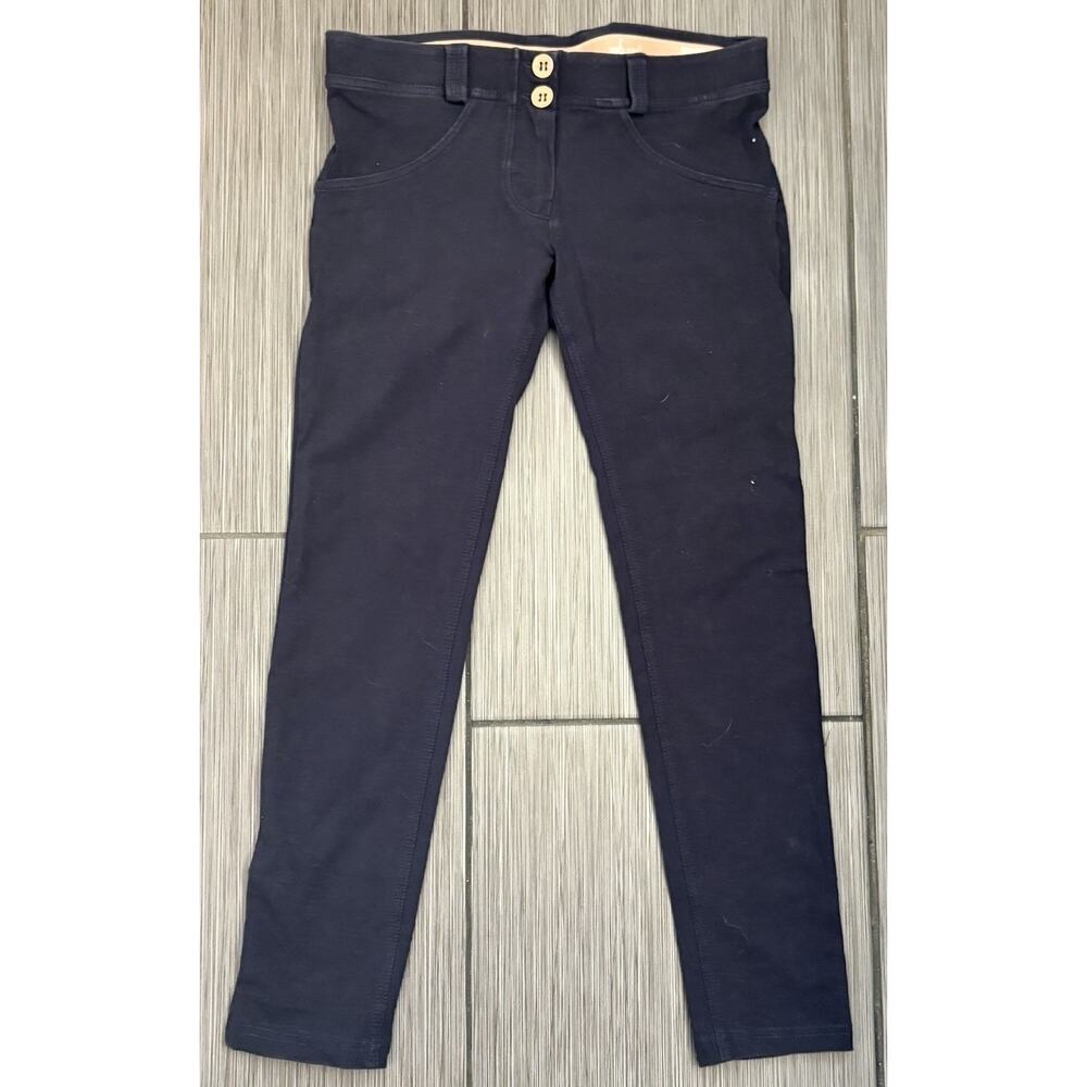 Freddy WR.UP Fashion Cotton Shaping Pants Navy Blue Cropped Size Small (4)